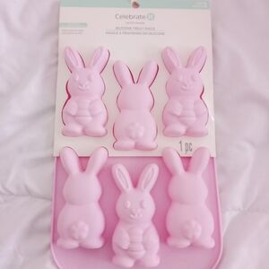 Celebrate It Pink Bunny Silicone Treat Mold